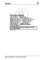 Skoda Fabia III - Workshop manual - Air conditioning systems with refrigerant_R1234yf - general_information - HVAC